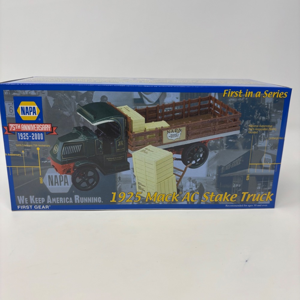 First Gear NAPA 75th Anniversary 1925 Mack AC Stake Truck Diecast 1:30 19-2374